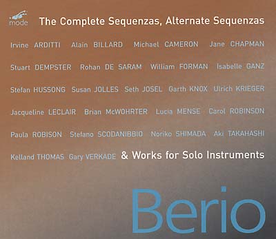 LUCIANO BERIO The Complete Sequenzas & Works for Solo Instruments