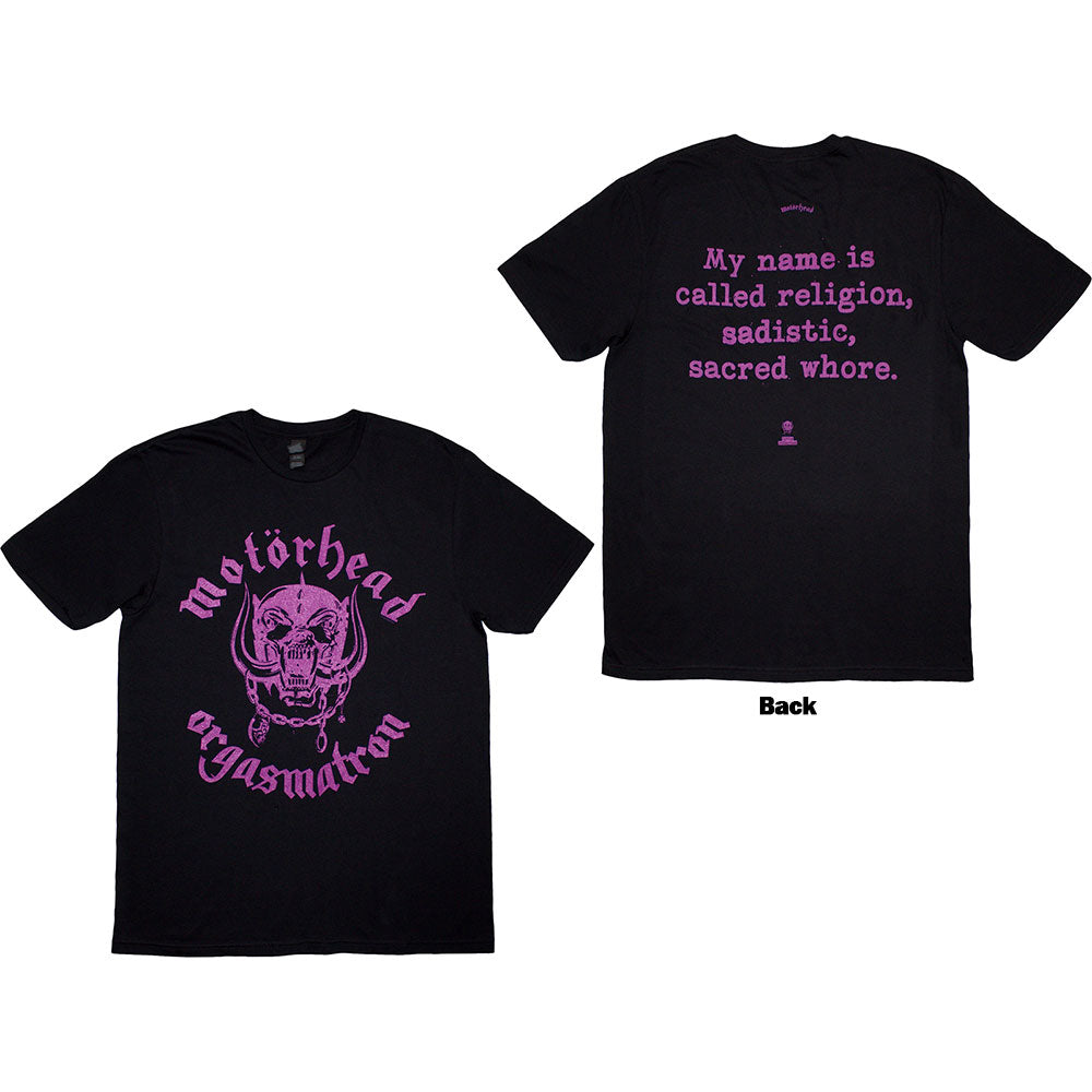Motörhead Orgasmatron Lyric Black
