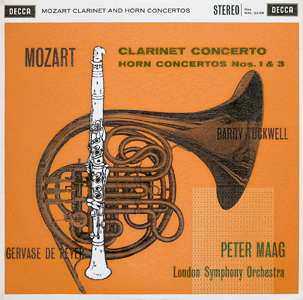 Mozart - Gervase de Peyer, Barry Tuckwell, Peter M Clarinet Concerto / Horn Concertos Nos. 1 & 3