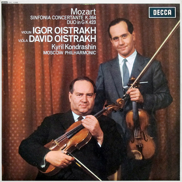 Mozart - Igor Oistrakh, David Oistrakh, Kyril Kond Sinfonia Concertante K.364, Duo In G K.423