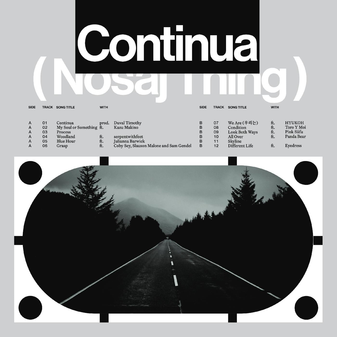 Nosaj Thing Continua (Indie Exclusive Crystal Clear Vinyl)