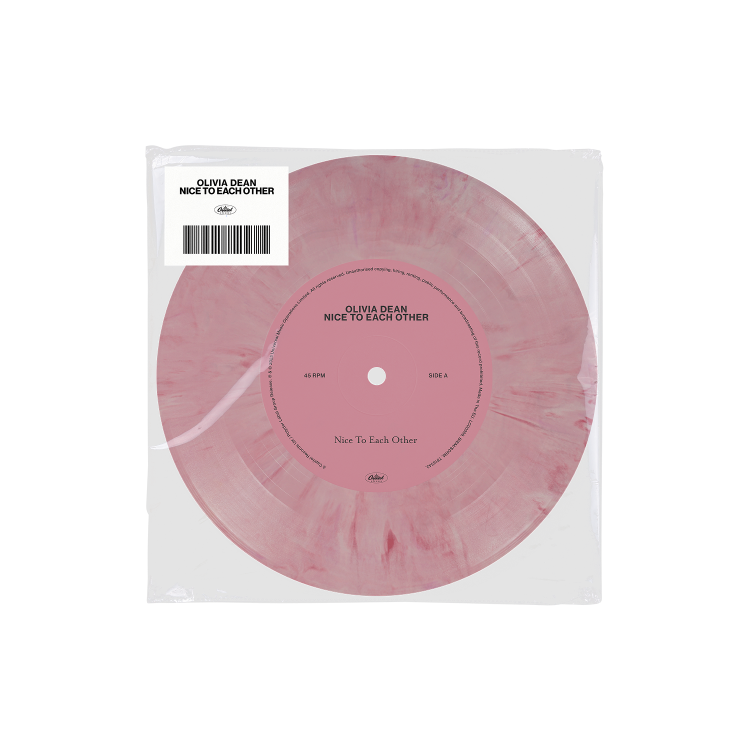 Olivia Dean Nice To Each Other [Pink/White 7" Single]