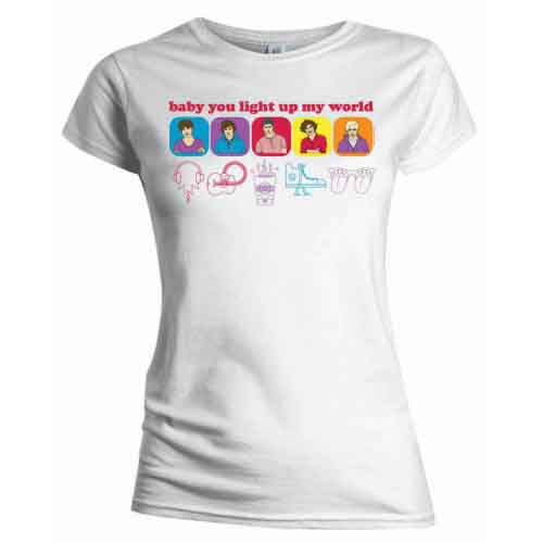 One Direction Line Drawing White