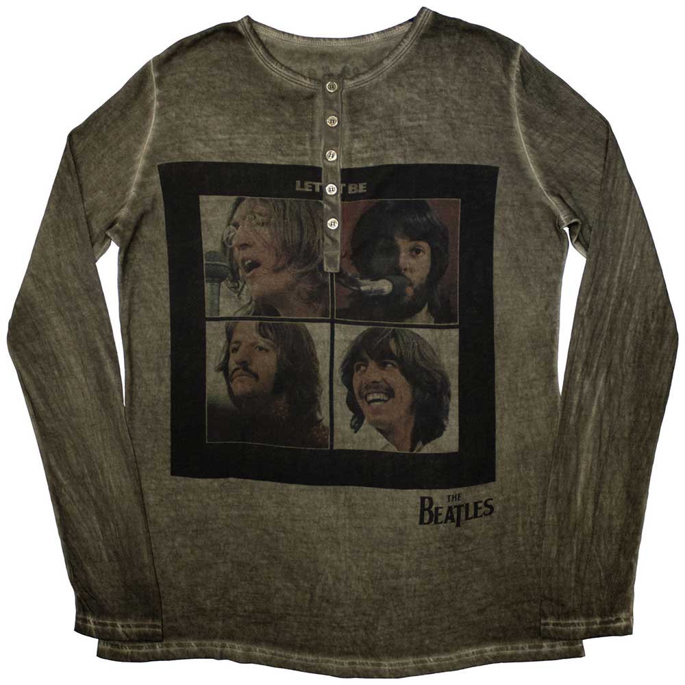The Beatles Let It Be Stone Wash Green