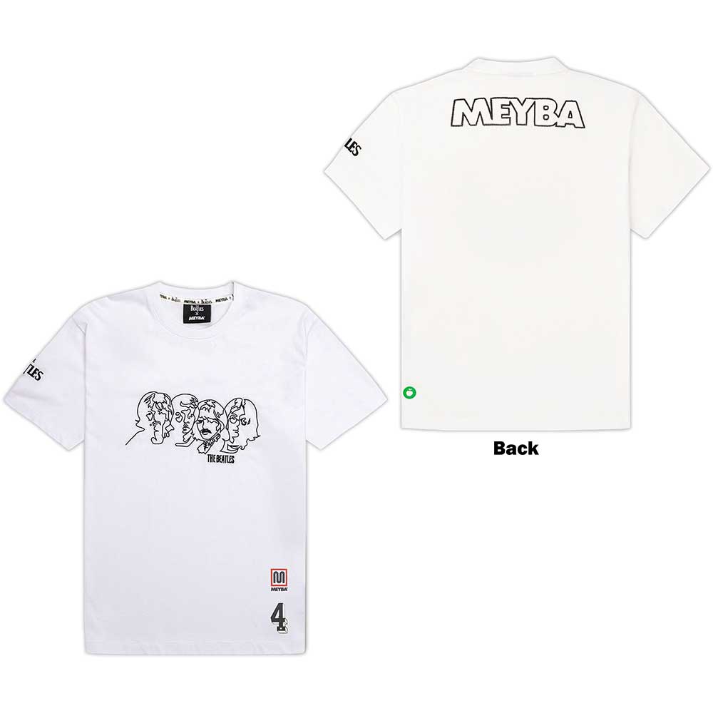 The Beatles Meyba Embroidered White