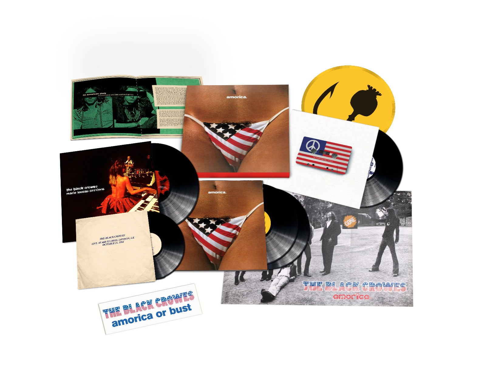 The Black Crowes Amorica. [Super Deluxe 180G 5LP]