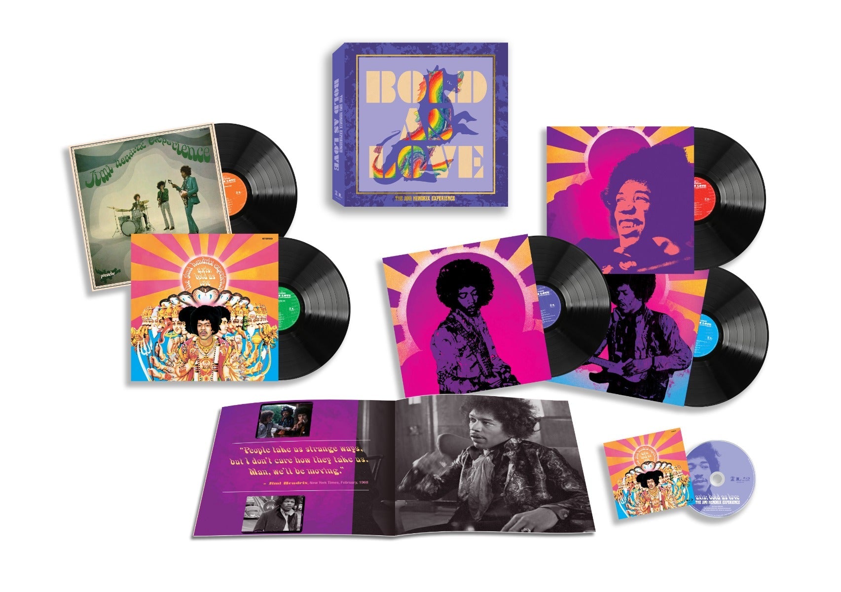 The Jimi Hendrix Experience Bold As Love (5LP + Blu-Ray Box Set)