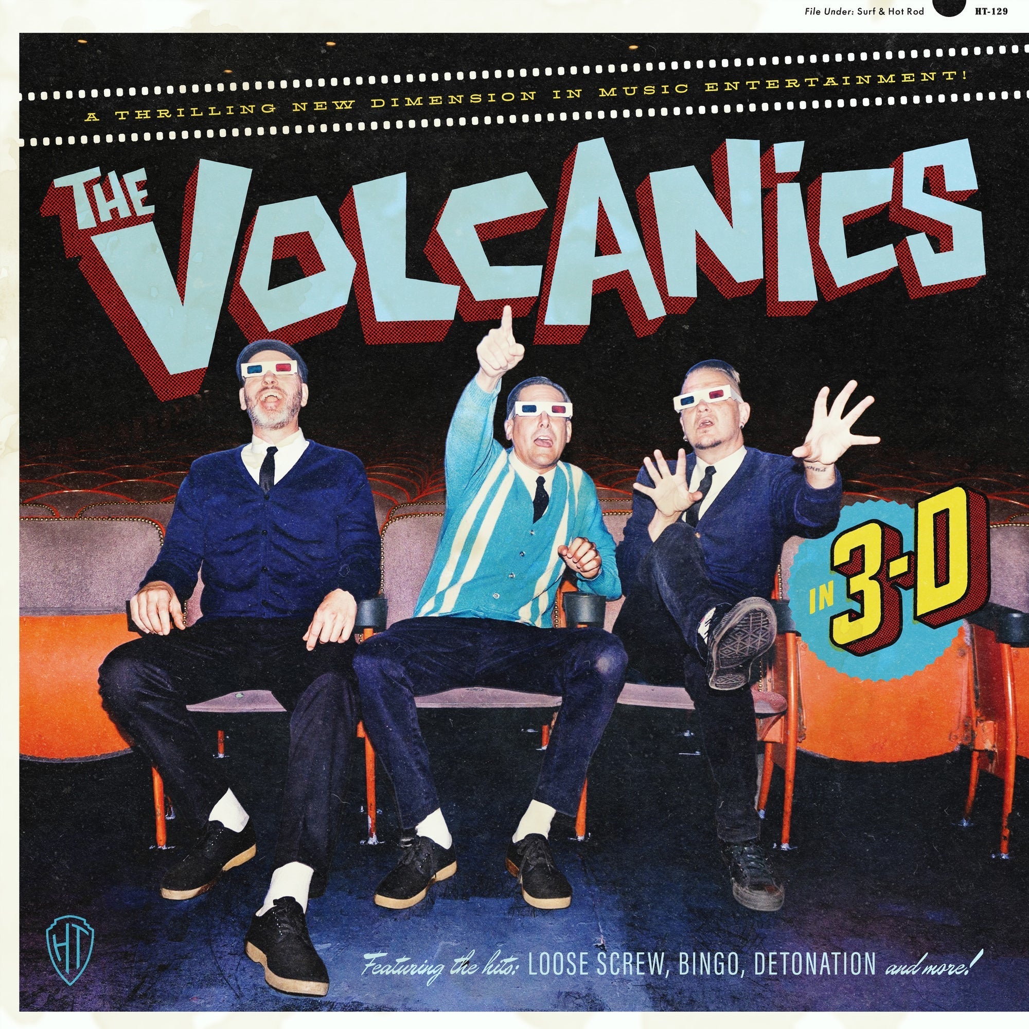 The Volcanics The Volcanics "In 3D" (Indie Exclusive) (Foil-Stamped Jacket) [Translucent Red/Cyan Vinyl]
