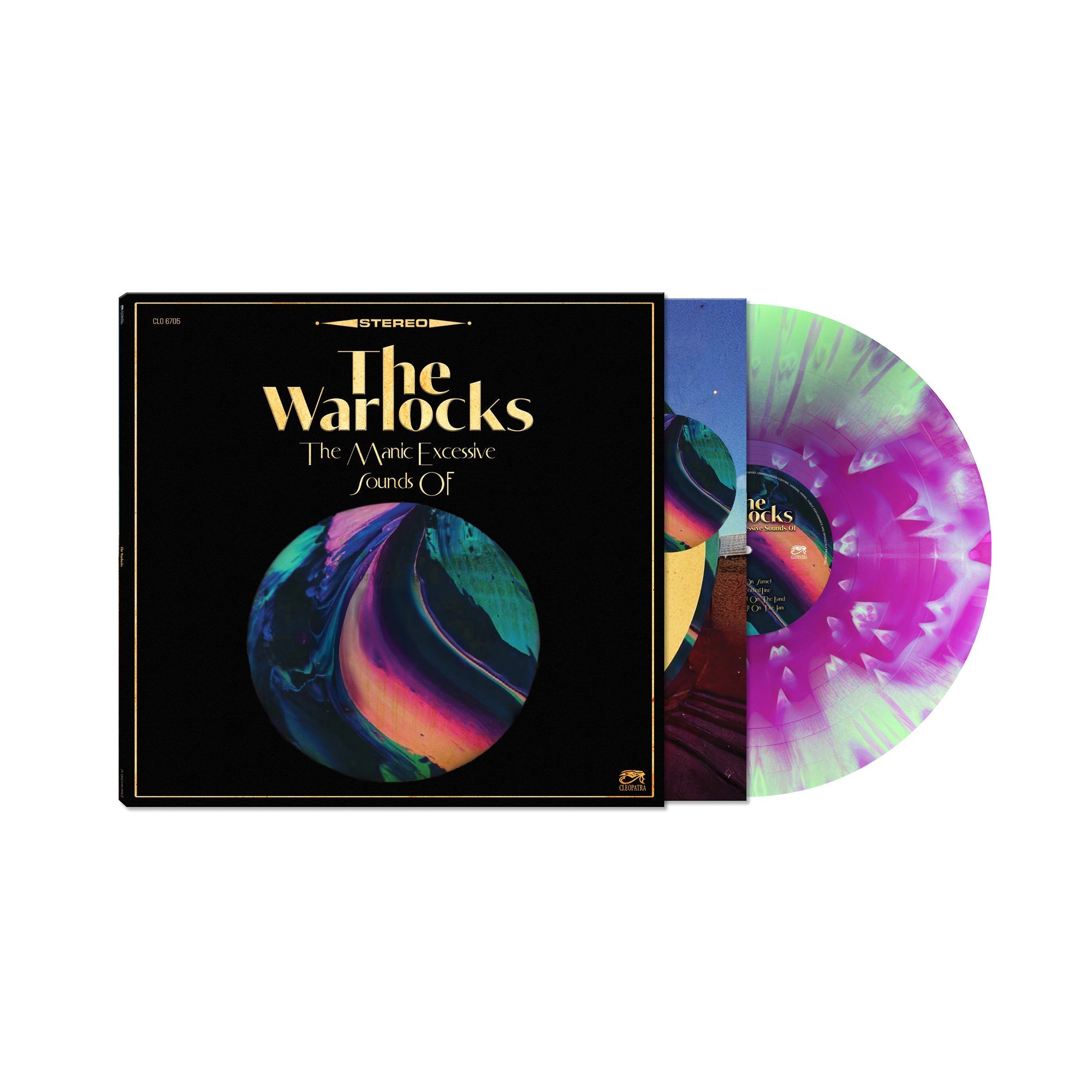 The Warlocks The Manic Excessive Sounds Of [Limited Edition Purple/Coke Bottle Green Haze/Splatter Vinyl]