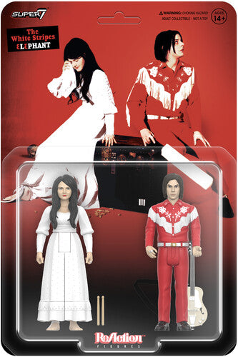The White Stripes Super7 - The White Stripes - ReAction Figures Wv2 - Elephant 2-Pack (Action Figure)