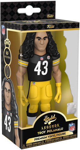 Troy Polamalu FUNKO GOLD 5 NFL LEGENDS: Steelers - Troy Polamalu (Styles May Vary) (Vinyl Figure)