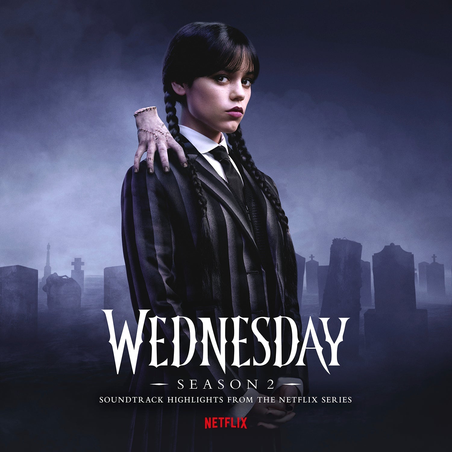 Wednesday Addams Nevermore Academy Orchestra Wednesday: Season 2 (Original Soundtrack From The Netflix Series) (Purple & Black Blended Transparent Vinyl) [2LP]