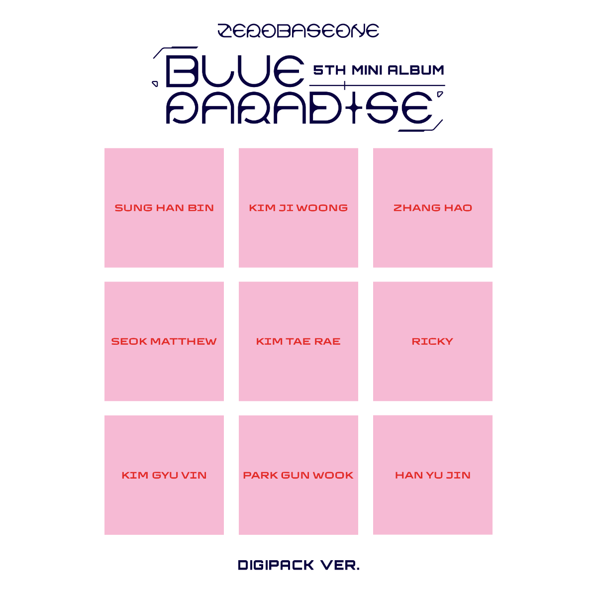 Zerobaseone Blue Paradise [SEEK Ver.] (Board Game, Photo Book, Photo / Photo Card, Poster)